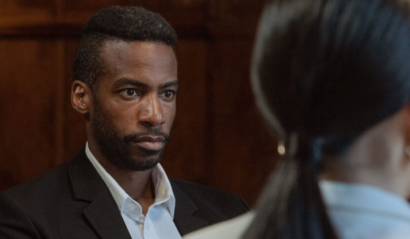 An image visualizing a person that came as a witness in court, but refuses to testify.
